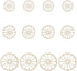 OLYCRAFT 12pcs 3Sizes Unfinished Wood Wheel Blank Wood Slices Train Car Wheel Wooden Pieces Unfinished Blank Slices Natural Wood Cutouts for DIY P...