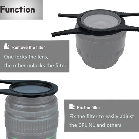 49-58mm Camera Lens Filter Wrench, Fire Rock UV ND CPL Filter Removal Tool for 49mm-58mm Lens Thread Camera...