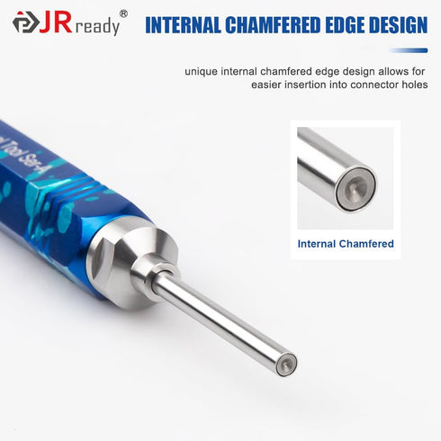 JRready DAP-T260300 Terminal Extractor Tool for HARTING/TE Heavy Duty 10A Series Connector Contacts, Male/Female Pin Removal Tool, ID: 0.102'',OD:...