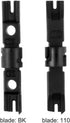 Punch Down Impact Tool with Two Blades - 110 and BK Network Wire Cable Cat6/Cat5e Telephone Impact Terminal Insertion Tools & Extra Network Wire S...