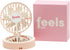 Compact Mini Fan Mirror Handheld Portable USB Rechargeable Adjustable Speed Fan for Eyelash Extensions Makeup Travel (Powder Pink)...