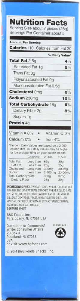 Old London Melba Snacks 5.25 ounce 1 Count (Whole Grain)...