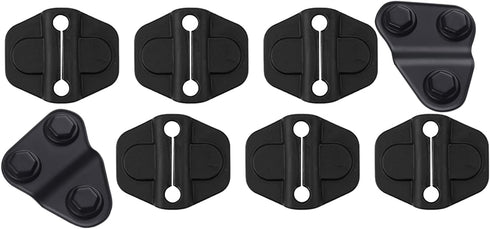 8-Pack Door Screw Protector Cover Trim Door Lock Cover for 2018 2019 2020 2021 2022 2023 2024 Jeep Wrangler JL JT 4XE Sport S Rubicon Deluxe Sport...