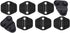 8-Pack Door Screw Protector Cover Trim Door Lock Cover for 2018 2019 2020 2021 2022 2023 2024 Jeep Wrangler JL JT 4XE Sport S Rubicon Deluxe Sport...