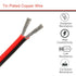 18 Gauge Wire 70ft, 18 Awg Stranded Wire, Red and Black 2 Conductors Electrical Wire Hookup Wire, LED Strips Extension Wire for Automotive and Boa...