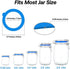 Silicone Replacement Gasket, Airtight Rubber Seals Rings for Mason Jar Lids, Leak-Proof Canning Silicone Fitting Seals for Glass Clip Top Jars (Bl...