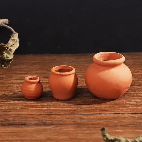 Miniature Tiny Clay Pots Pottery Planter Mini Flower Terra Cotta Pots for DIY Garden Plants and Office/Desktop/Windowsill Decoration,8 Pcs...