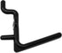 JSP Manufacturing Pegboard Hooks Non-Locking Plastic L Style Hook | Garage Tool Storage Craft Hooks Pegboard Accessories (100, Black)...