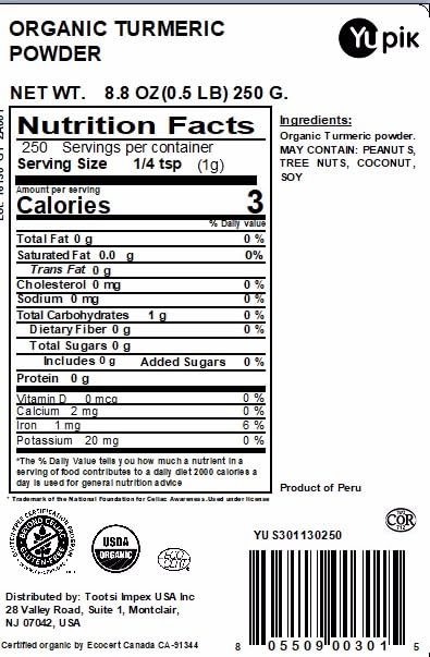 Yupik Turmeric Superfood Powder, Organic, 8.8 Ounce...