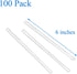 GYBest Best 100-Pack 6'' Clear Plastic Luggage Tag Loops...