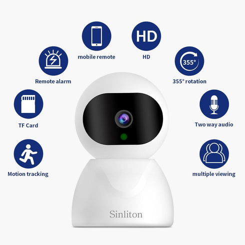 Indoor Security Camera for Home, WiFi Cameras with Phone App, Baby Monitor Dog-Cat-Pet Cameras, 2.4GHz Surveillance Cameras with Night Vision, Mot...
