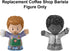 Replacement Part for Fisher-Price Little People Barista and Customer Playset HBW63 - Replacement Barista Figure...