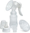 Manual Breast Pump, Silicone Hand Pump for Breastfeeding, Small Portable Manual Breast Milk Catcher, Baby Feeding Pumps & Accessories, White, Moth...