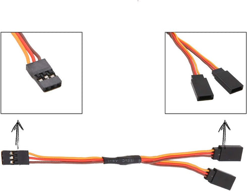 5pcs 150mm Y Type Extended Line Extension Lead Wire Cable for Futaba JR Y Harness Servo Lead Extension...