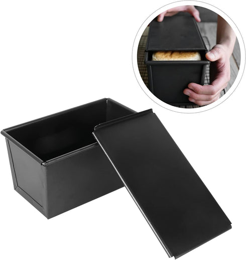 Luxshiny Toast Baking Electric Skillets Nonstick with Lids Loaf Mold Non-stick Baking Pan Cake Making Utensils Loaf Tin Non Stick Bakeware Loaf Ba...