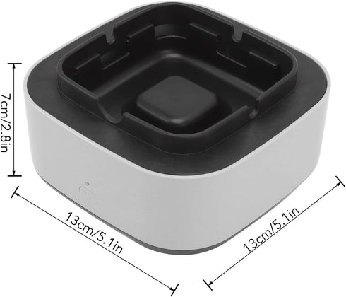 EVGATSAUTO Smokeless Ashtray, Multifunctional Portable Negative Ion Air Freshener for Business (Grey)...