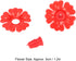 30Pcs Hummingbird Feeder Flowers Hanging Bird Feeding Ports Replacement Parts Garden Supplies(Red)...
