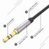 3.5mm Audio Aux Cord, Male to Male Auxiliary Audio Cable Compatible with Beats Headphones, iPhone, iPod, iPad, Car Audio, or Any Audio Device with...