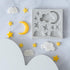 1Pc Star Moon Clouds Shaped Silicone Fondant Molds, Candy Chocolate Molds for DIY Cake Fondant Cookie Cloud Fondant Mold Moon For Candy Baking Sug...
