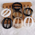 XINGZI 6PCS Plastic Oval Smoothly Fashion Silk Scarf Clips Clasp Ring Scarf Buckle Slides Clothing Ring Wrap Holder for Women Girls Silk Neckerchi...