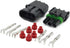 MUYI 10 Kit 3 Pin Way Waterproof Electrical Plugs 2.5mm Series Terminal Pins Weatherpack Connectors Automotive Replacement Kits with Spudger...