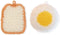 Toast and Eggs Shaped Acrylic Dish Scrubbers, Cute Food Shaped Net Cloth Kitchen Scrubber/ Dish Sponge/ Dishcloths...