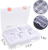 Plastic Organizer Container with Adjustable Dividers,Plastic Storage Box with 18 Removable Grids,Jewelry Organizer Compartments for Cosmetics Craf...