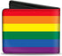 Buckle-Down Men's Buckle-down Pu Bifold - Flag Pride Rainbow Bi Fold Wallet, Multicolor, 4.0 x 3.5 US...