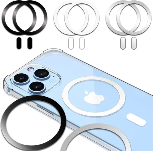 Metal Ring Adhesive Sticker Rings for iiPhone 12 13 14 15 Case Converter Kit Accessories, Magnetic Car Magnet Mount Adapter Metal Rings (not Magne...