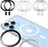 Metal Ring Adhesive Sticker Rings for iiPhone 12 13 14 15 Case Converter Kit Accessories, Magnetic Car Magnet Mount Adapter Metal Rings (not Magne...