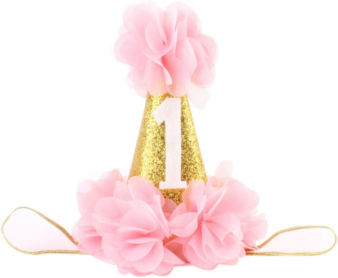 1st birthday Headband Baby First Birthday Hat Party Wear...