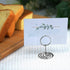 20pcs Mini Place Card Holders, Cute Table Number Holders, Classy Table Card Holder Table Picture Stands, Elegant Wire Photo Holder Menu Memo Clips...