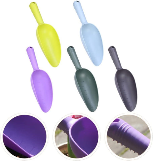 5pcs Gardening Soil Shovel Household Soil Shovel Soil Gardening Scoop Plastic Shovel Plastic Garden Shovel Gardening Shovel Cultivating Planting S...