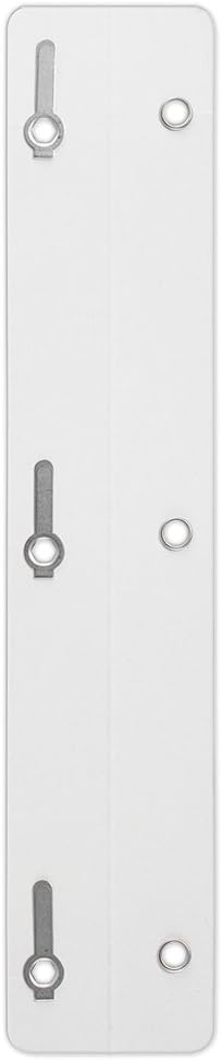 LUXPaper 3 Prong Tang Fastener Strips | Secure Folder Attachment | Three Hole Punched Paper Organizer | White | 5 Qty...