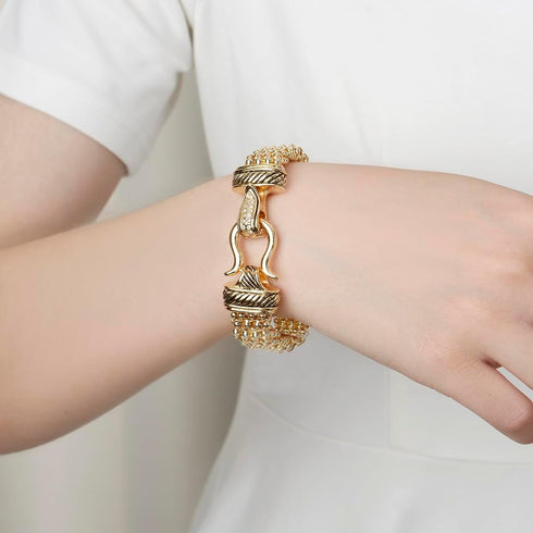 UNY Jewelry Antique Fashion Popcorn Chain Designer Brand Inspired Women Unique Christmas Gifts Bracelets...
