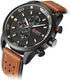 CURREN Men's Sports Waterproof Leather Strap Wrist Watch 8250 (brown)...