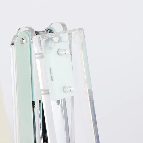 Mint Green Stapler Clear Acrylic Body Desk Staplers with Large Capacity Non-Slip No-Jam Desktop Stapling Tools for Office Home Desk Accessories Su...