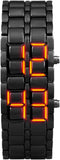 FANMIS Fashion Men's Simple Youth Sports Watch Electronic Binary Digital LED Lava Alloy Rectangular Chain Watch...
