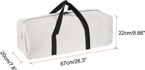 PATIKIL 26" Camp Chair Replacement Bag, Medium Storage Duffle Bag Waterproof Moving Bag with Zipper Foldable Canvas Tote Bag for Travel Camping, B...
