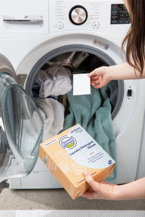Brave Planet Laundry Detergent Sheets Fresh Linen– Eco-Friendly Removes Dirt, Stains and Odors – Cruelty-Free Vegan Sheets for All Types of Fabric...