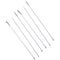 Hemobllo Stainless Steel Micro Lab Sampling Scoop Experiment Spoons Micro Medicine Spoons Reagent Laboratory Sampling Spoon Set 6PCS...