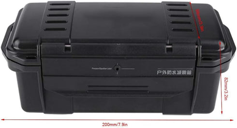 Outdoor Shockproof AntiPressure Airtight Survival Case Waterproof Container Storage Carry Box Sealed Case Fishing Carry Box (C) everyday carry wat...