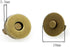 Magnetic Button Clasps Snaps Fastener Clasps for Sewing, Craft, Purses, Bags, Clothes, Leather 40 Sets(18mm-4 Colors)...