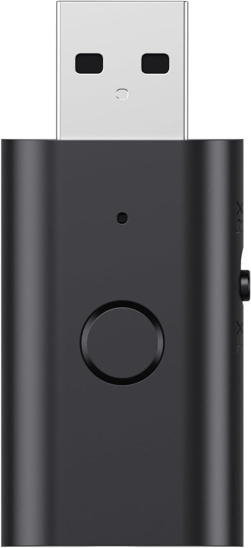 5.3 Transmitter Receiver 2-in-1 USB Adapter, USB Bluetooth Adapter, Wireless Audio Transmitter for TV to Bluetooth Headphones, Low Latency, Power ...