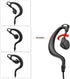 Walkie Talkie Earpiece Compatible with Motorola Single Wire Headphone Mic Earhook Headsets 2.5mm+3.5mm 2-Pin Two Way Radio Earpiece with PTT Black...