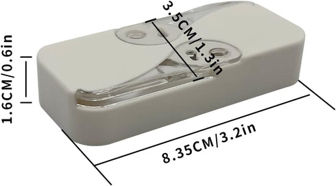 2pcs Portable Floss Dispenser Travel Floss Portable Cases, Automatic Dental Refillable Floss Stick Organizer for Cleaning Teeth and Oral Care...