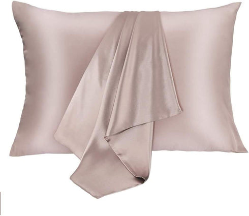 Silk Pillowcase for Hair and Skin 2 Pack 100% Mulberry Silk Bed Pillowcase Hypoallergenic Soft Breathable Both Sides Silk Pillow Case with Hidden ...