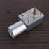 DC 12V Speed Reducing Gear Motor Reversible High Torque 12V Worm Gear Motor Female Shaft High Torque Turbo Worm Gear Box Reduction Electric Motor(...