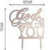 God Gave Me You Wedding Cake Topper for Wedding/Engagement/Marriage Party Decorations (Mirror Rose Gold Acrylic)...