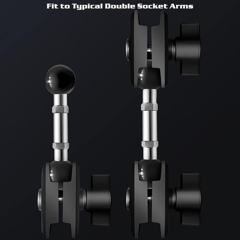 1" Double Ball Adapter Extension Bar Compatible with RAM B Size Components...